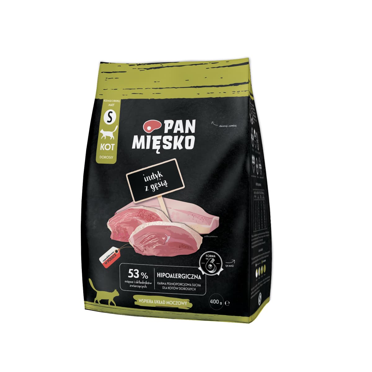Pan Mięsko karma sucha dla kotów Indyk z gęsią