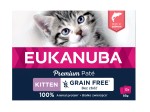 EUKANUBA Kot Kitten Grain Free Łosoś - pasztet /multipack 12x85g