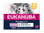 Eukanuba Kot Kitten Grain Free Monoprotein Kurczaka - pasztet /multipack 12x85g