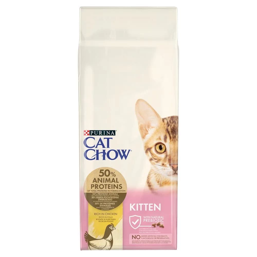 Cat Chow Purina Kitten karma sucha dla kociąt z kurczakiem