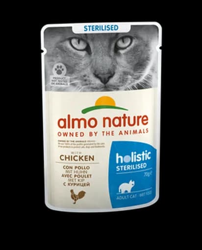 Almo Nature Holistic Sterilised karma mokra dla dorosłych kotów z kurczakiem 70 g