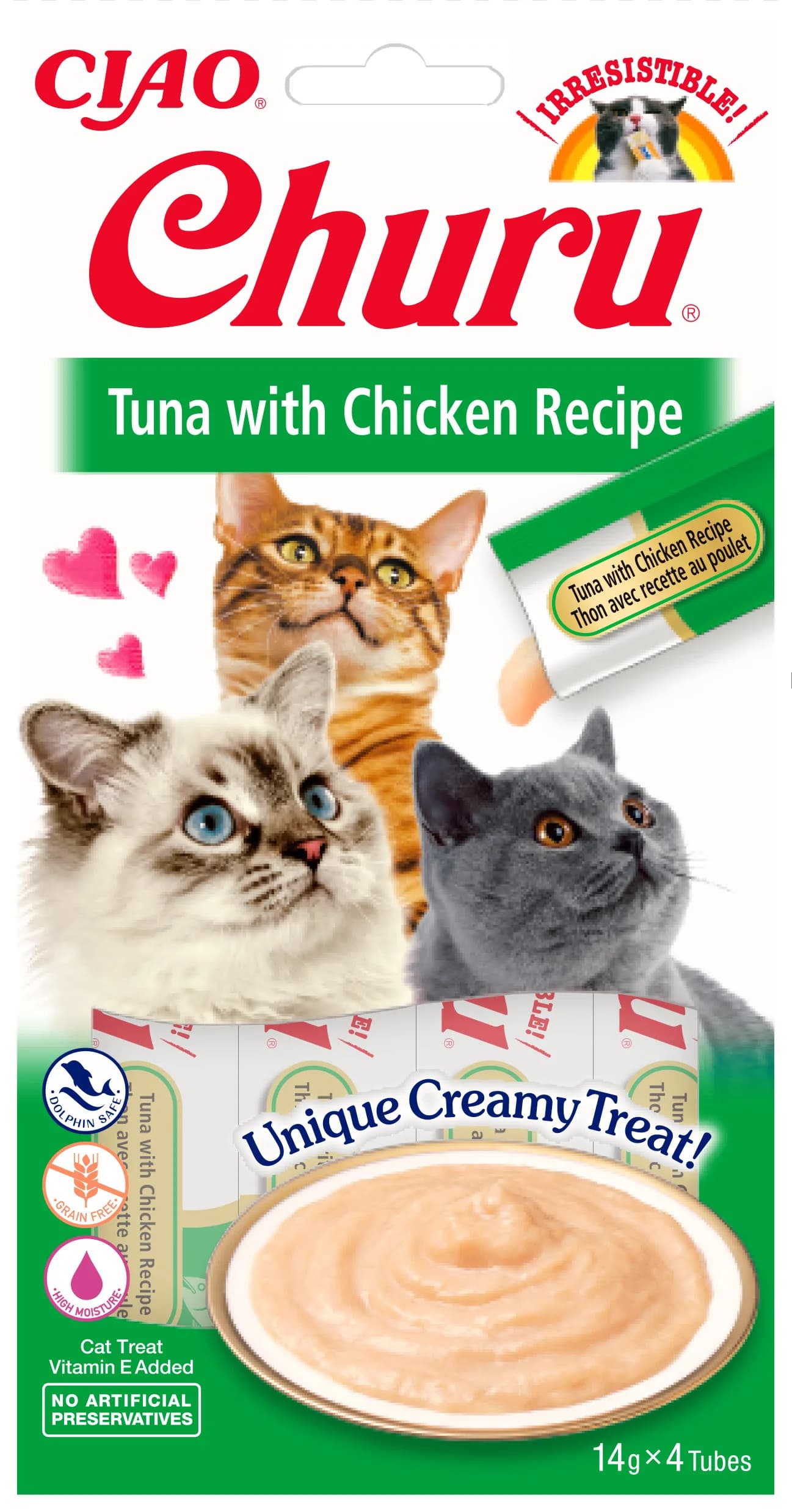 INABA Cat Churu Tuna With Chicken przysmak dla kotów 4 × 14 g