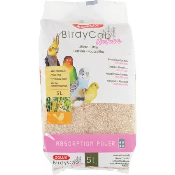 Zolux Podściółka BirdyCob Nature dla ptaków 5 l