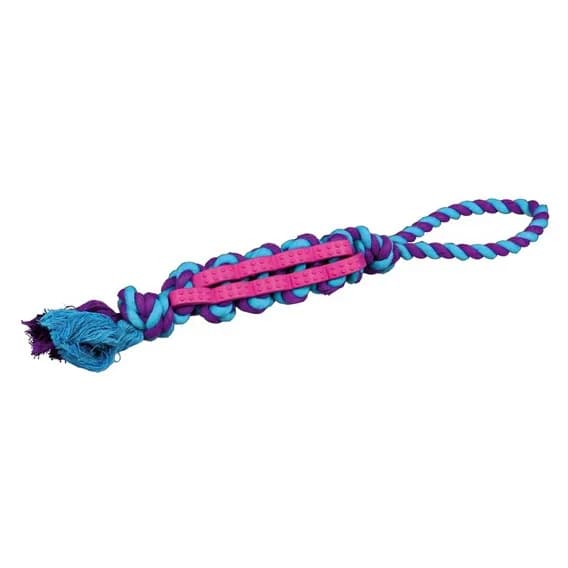 Trixie Zabawka gumowa ze sznurkiem - Denta Fun × 4 cm 37 cm