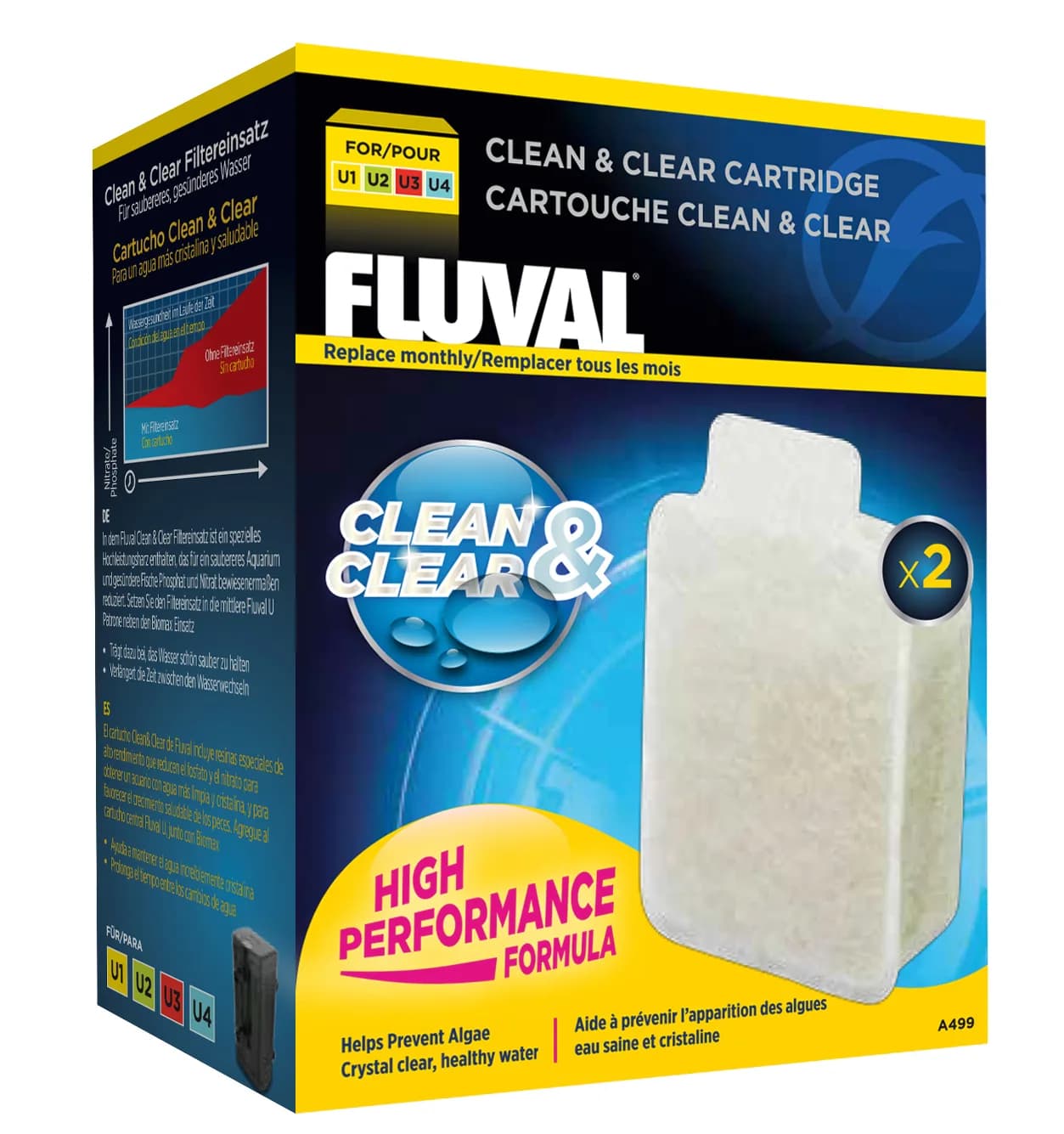 Fluval Wkład Clean & Clear do filtrów serii U