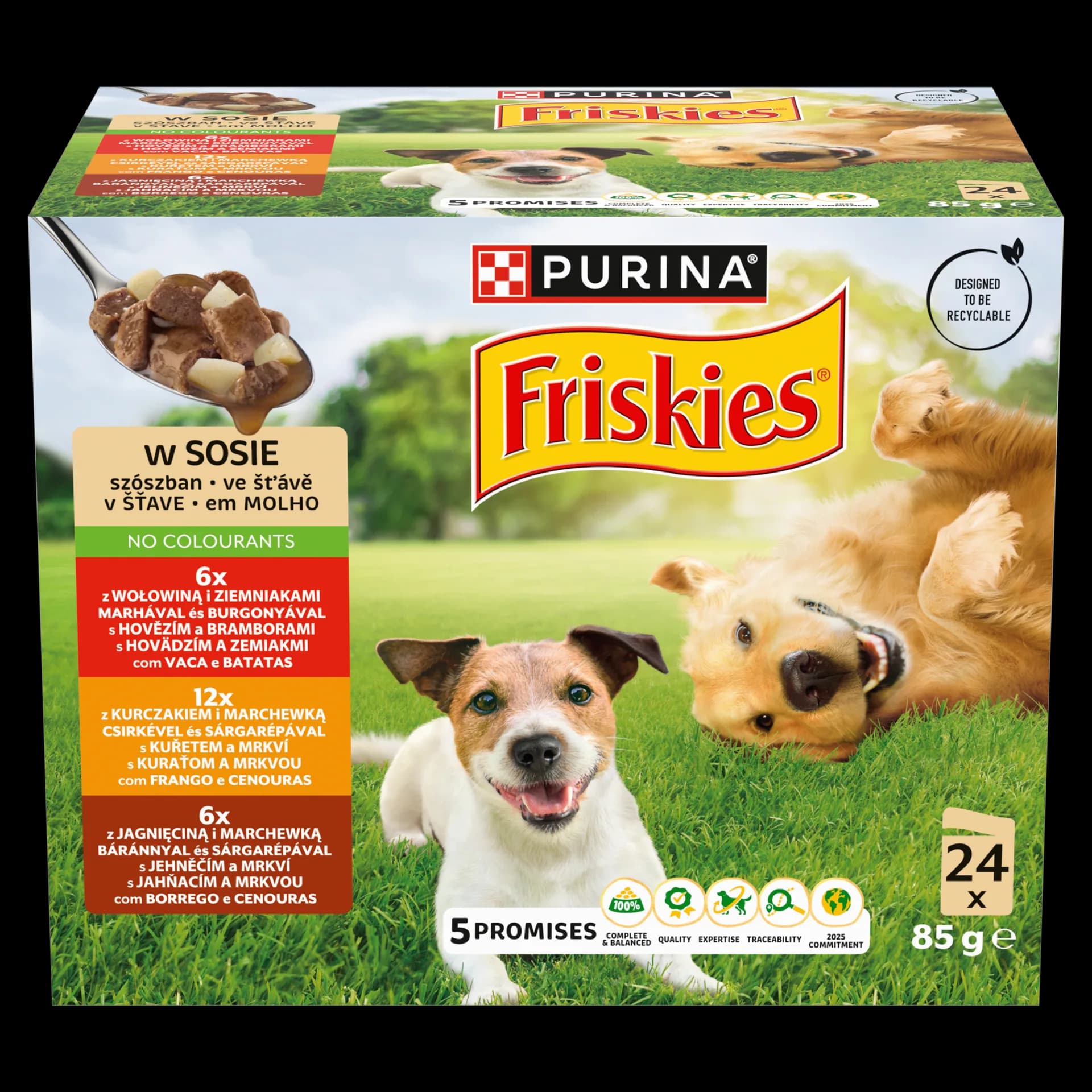 Friskies Karma dla dorosłych psów w sosie 24 x 85 g