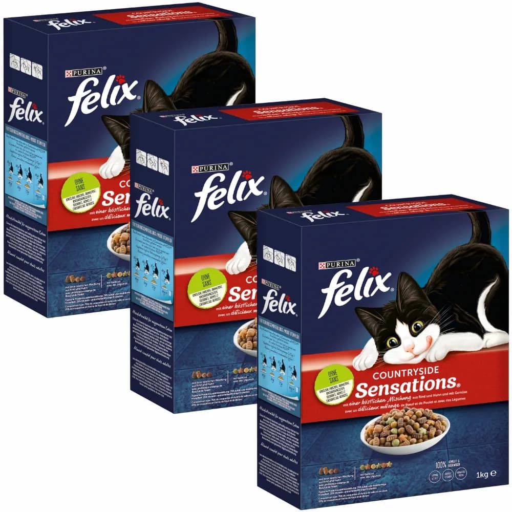 Felix Countryside Sensations Sucha karma dla kota wołowina – 1 kg