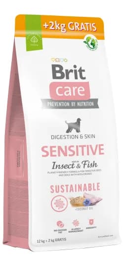 Brit Care Dog Sustainable Sensitive Insect Fish sucha karma dla psa z owadami i rybą – 3 kg