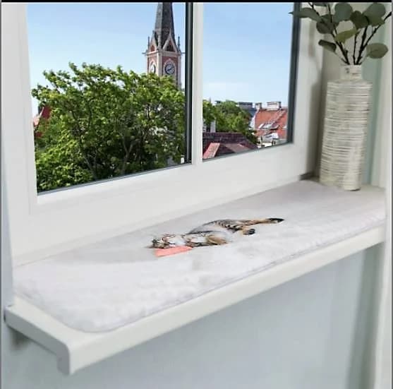 Trixie Mata na parapet Nani, szara 90 × 28 cm