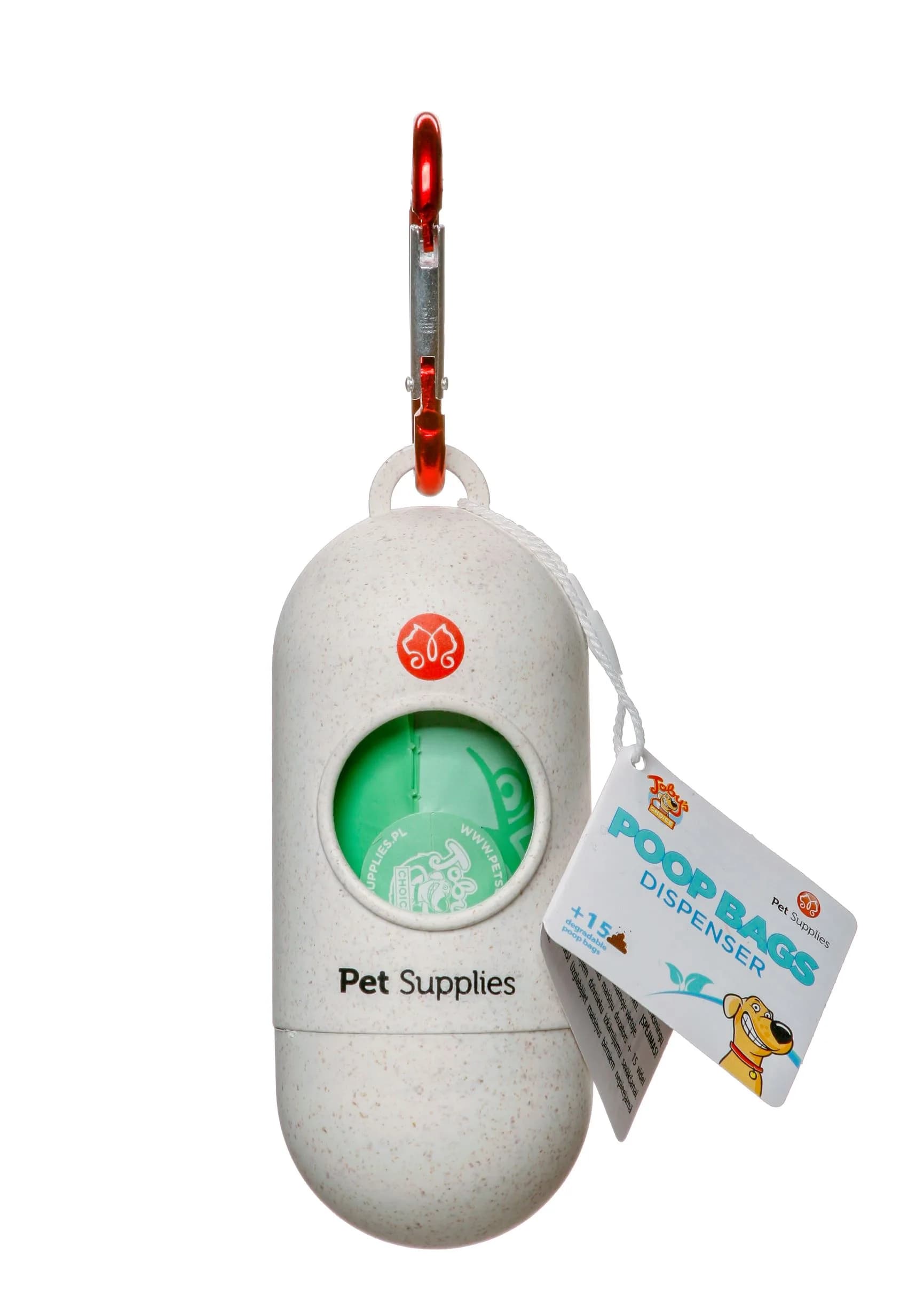 Pet Supplies Dyspenser i rolka worków zapachowych na odchody dla psa