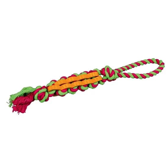 Trixie Zabawka gumowa ze sznurkiem - Denta Fun × 4 cm 37 cm