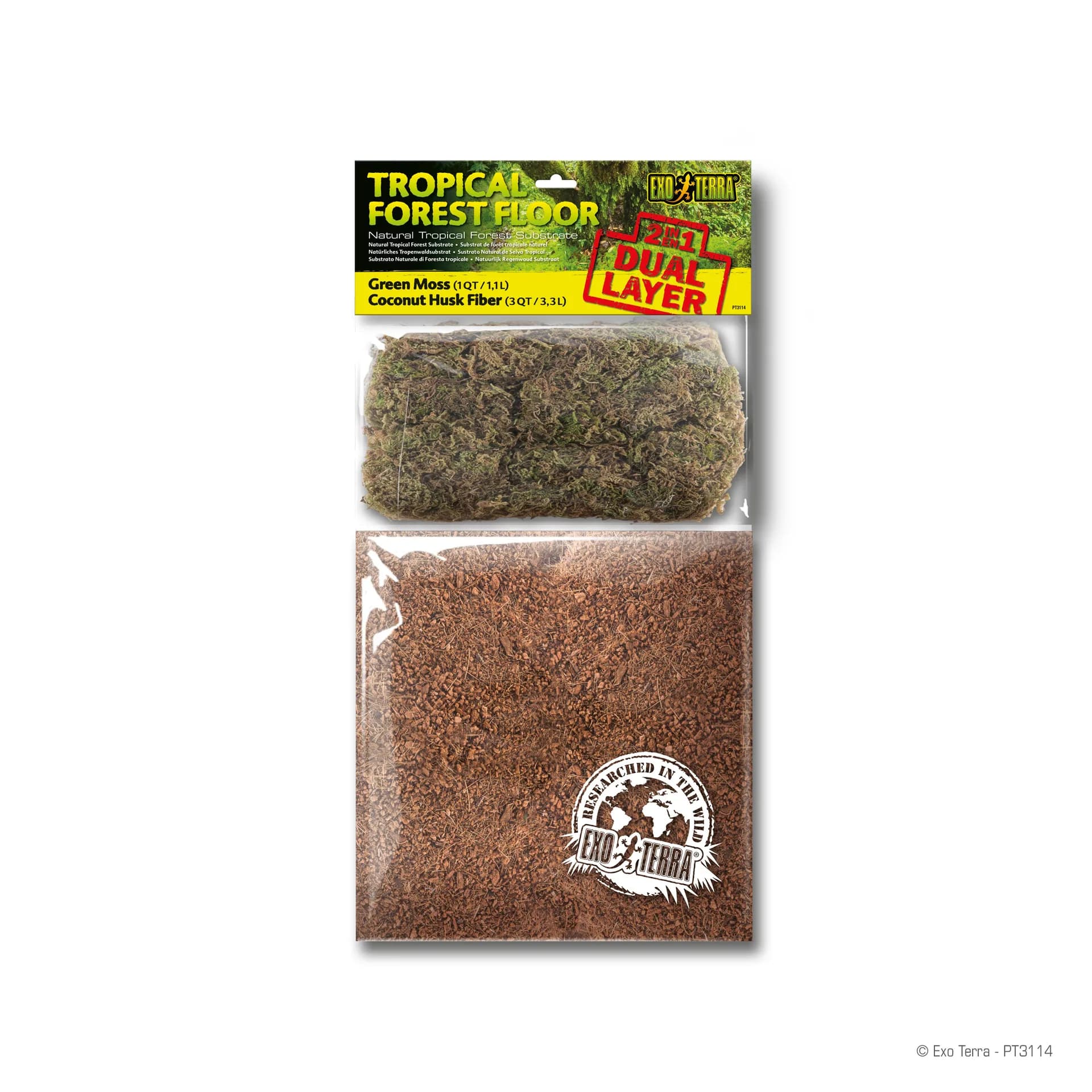 Exo-Terra Podłoże do terrarium Tropical Forest Floor - różna pojemność 4,4 l