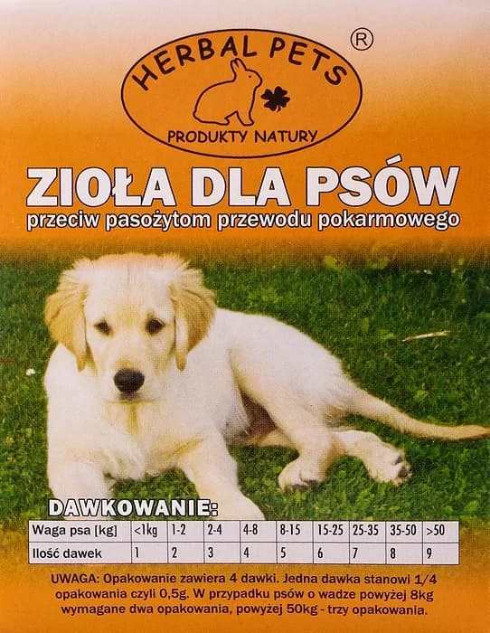Herbal Pets Zioła przeciw pasożytom dla psa 2 g