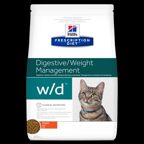 Hill's Pd Feline Prescription Diet w/d Digestive Weight Management 1 5 kg karma sucha dla kotów
