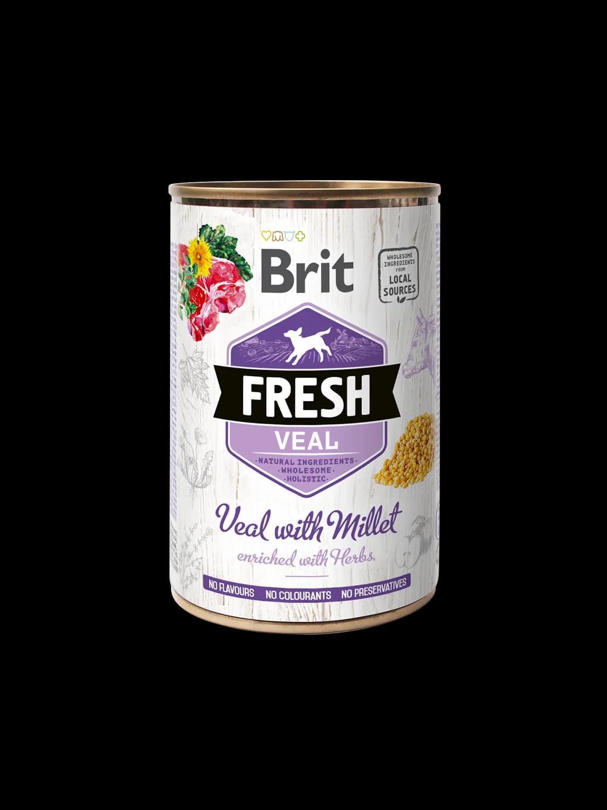 Brit Mokra karma Fresh cielęcina i proso dla psa 400 g