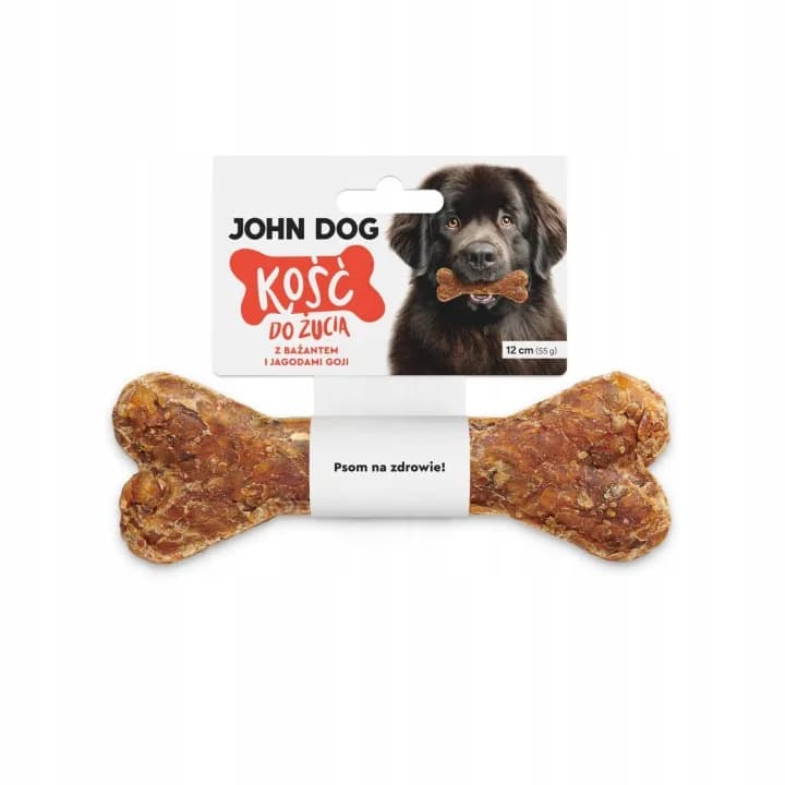 John Dog Kość do żucia z bażantem i jagodami goji 12 cm 1 szt.