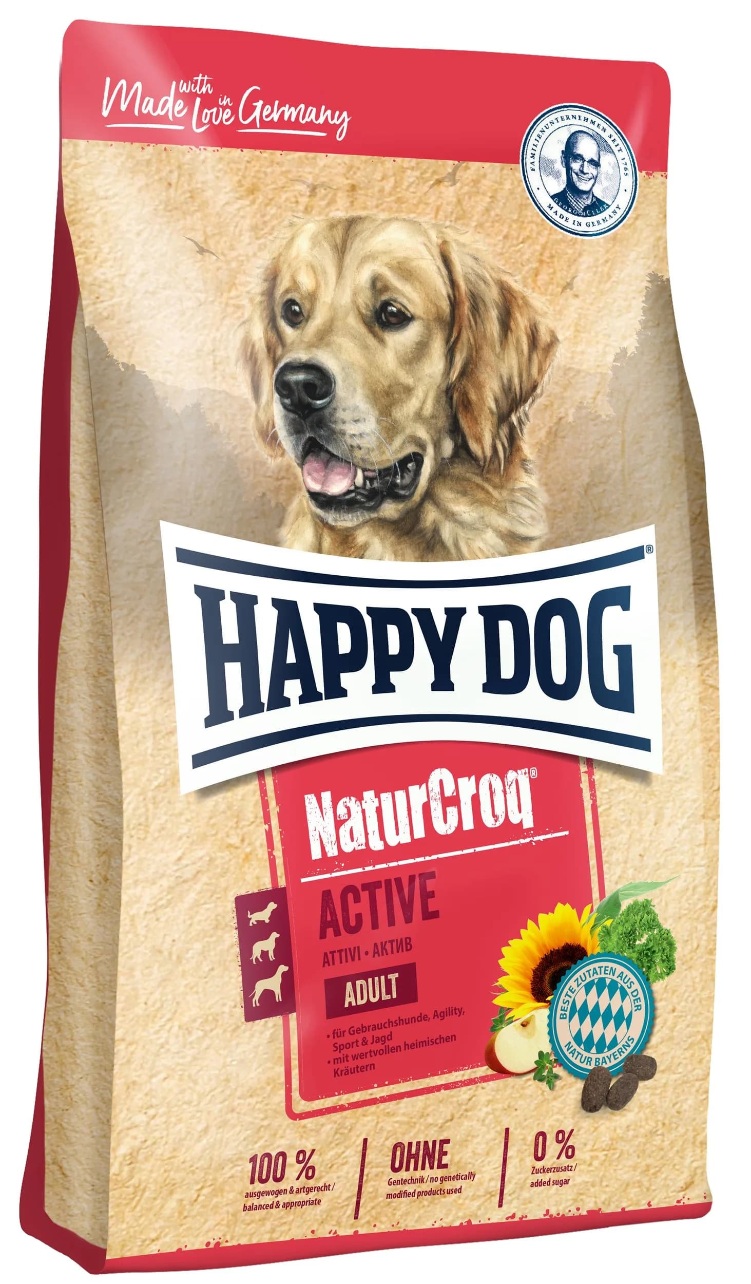 Happy Dog Supreme NaturCroq Active Adult karma sucha dla dorosłych psów 15 kg
