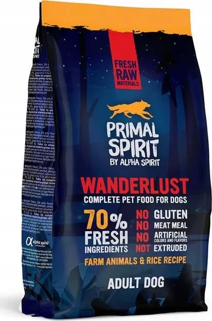 Sucha karma dla psa Primal Spirit Wanderlust ryby z kurczakiem 1 kg