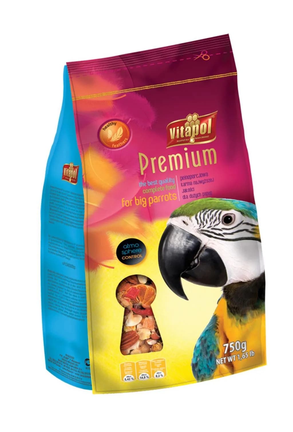 Vitapol Karma Premium Karma dla dużej papugi 750 g