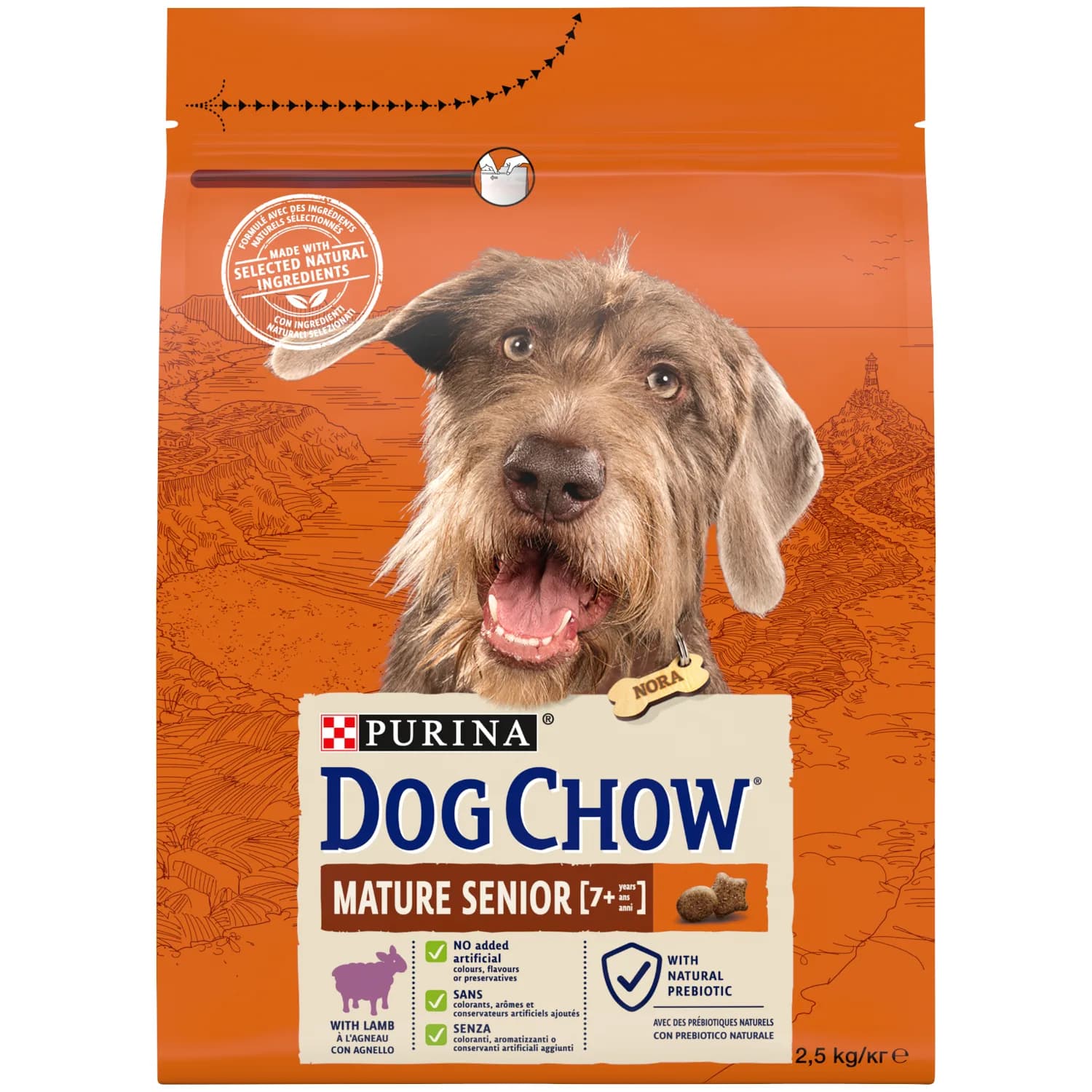 Dog Chow Purina Mature z jagnięciną dla psa (5+) – 14 kg