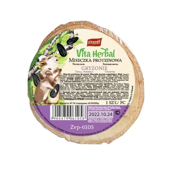 Vitapol Vita Herbal Miseczka proteinowa dla gryzoni przysmak