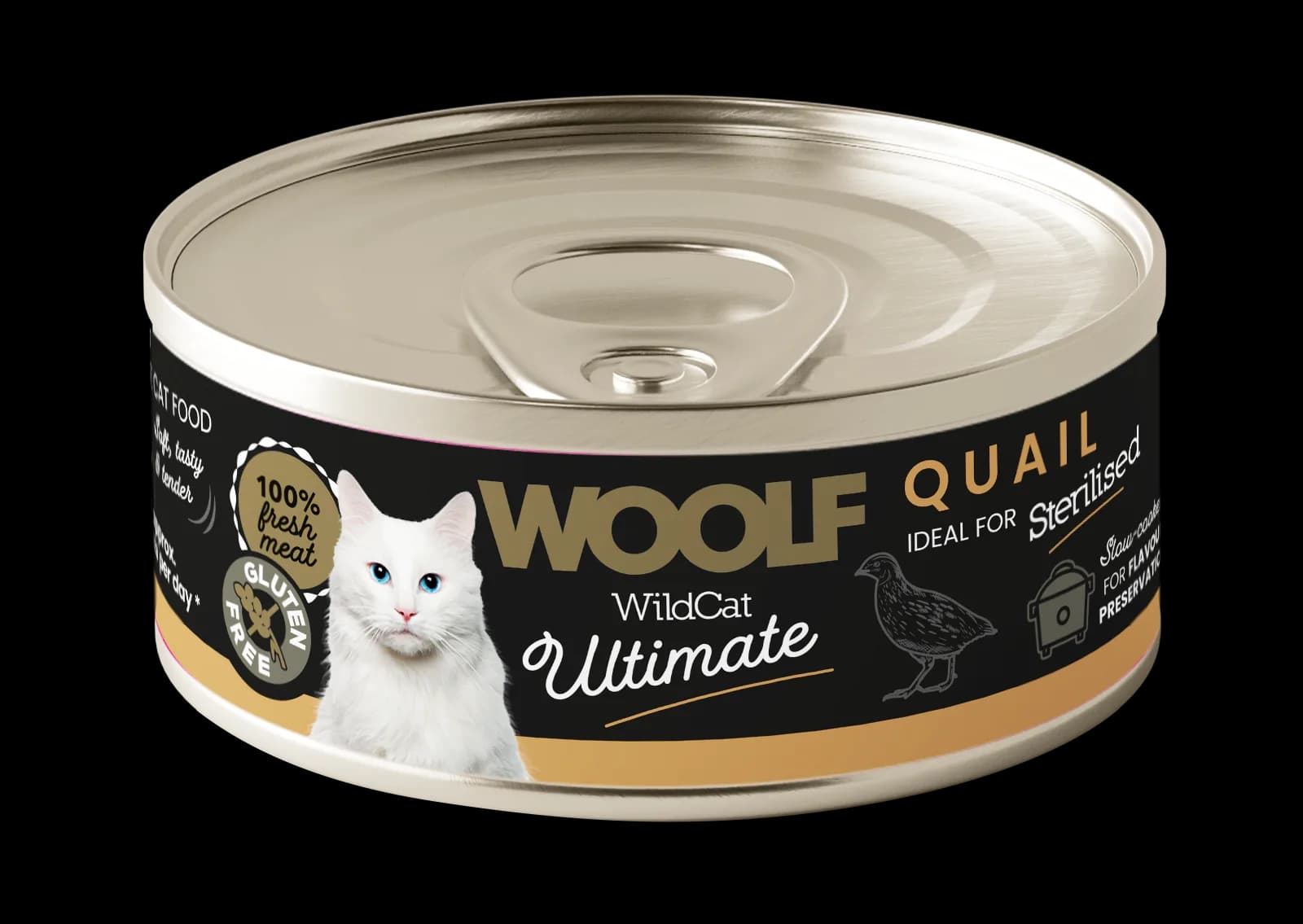 Woolf Ultimate Quail For Adult Sterilised Cats karma Wilgotna z przepiórką dla dorosłych kotów Sterylizowanych 85 g