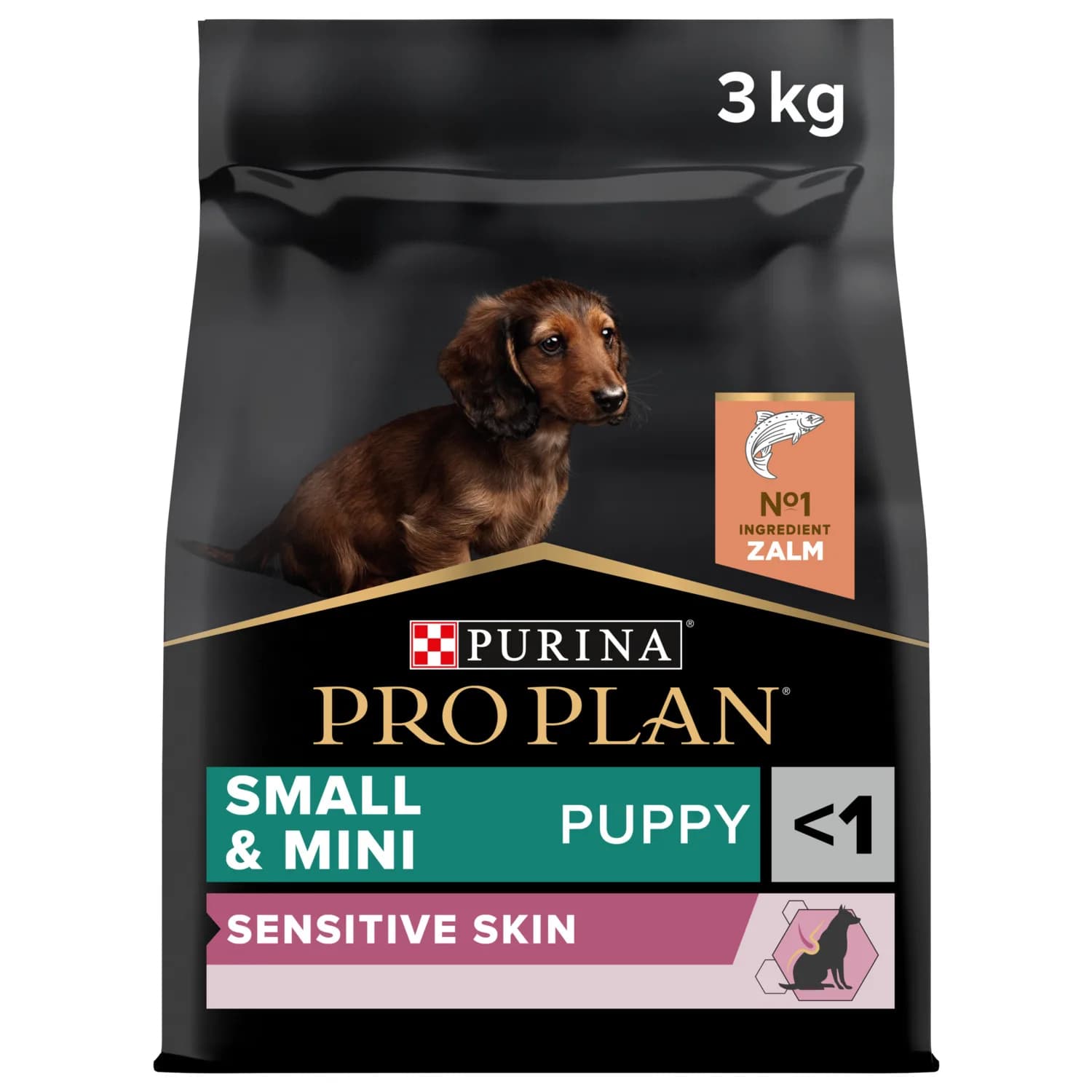 PRO PLAN Purina Small & Mini Puppy Sensitive Skin karma sucha dla szczeniąt Łosoś 3 kg