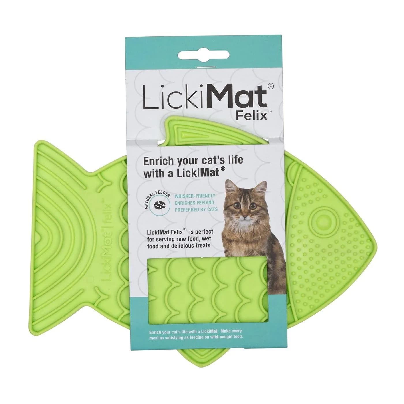 LickiMat Classic Felix rybka dla kota (fale-miękka) – pomarańczowy