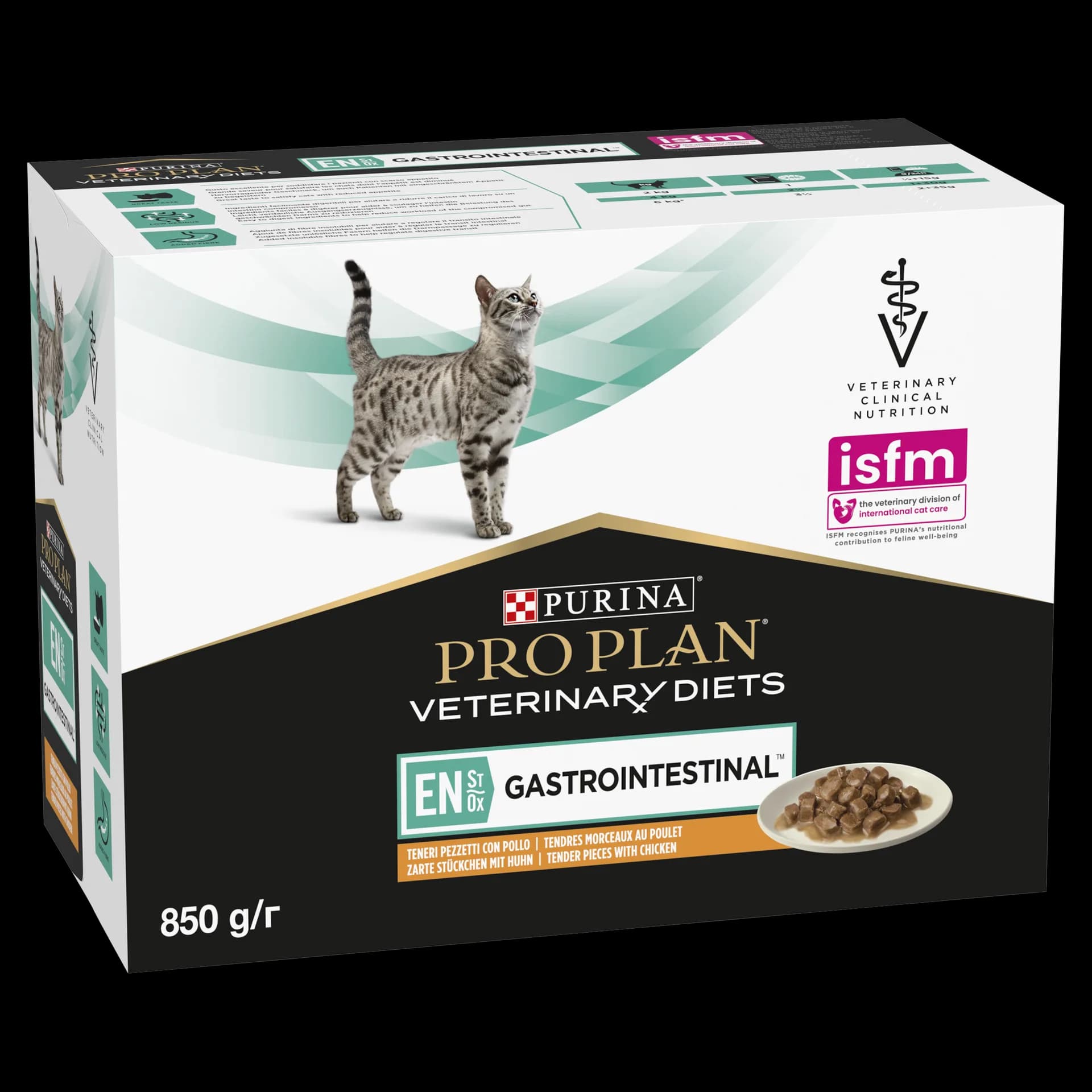 PRO PLAN Veterinary Diets En St/Ox Gastrointestinal Karma dla kotów Kurczak 10 × 85 g