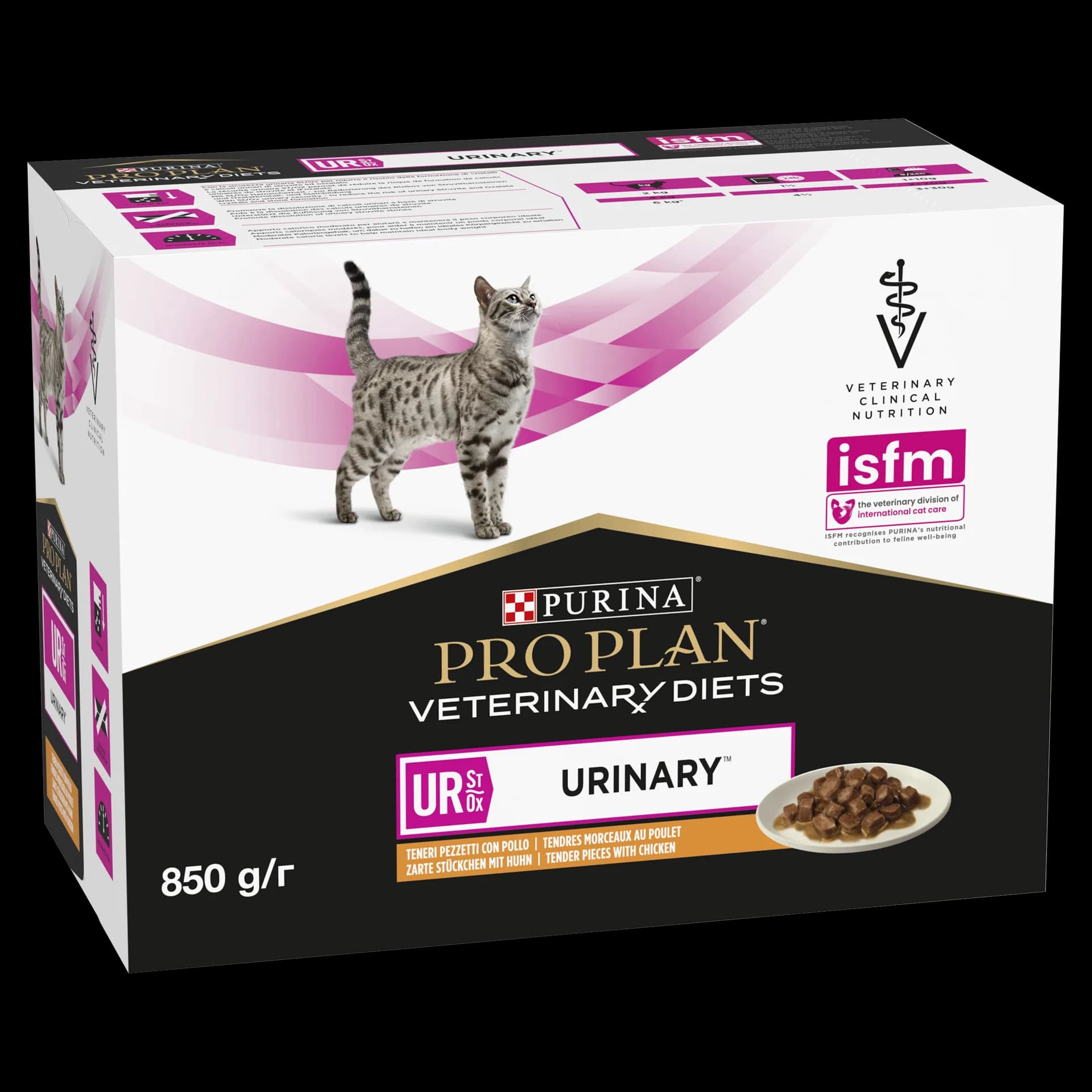 PRO PLAN Veterinary Diets Ur St/Ox Urinary Karma dla kotów Kurczak 850 g 10 × 85 g