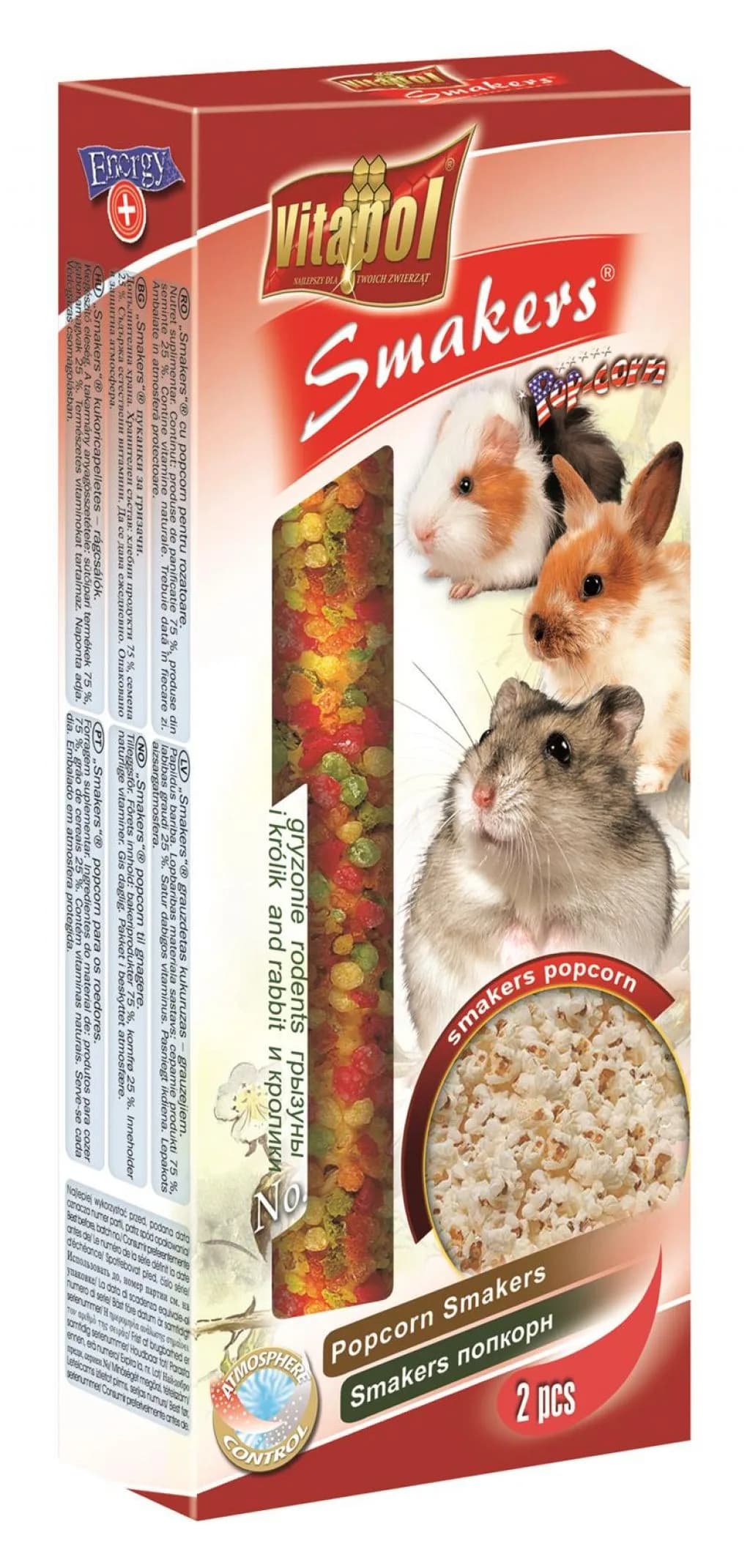 Vitapol Smakers Popcorn przysmak dla gryzoni i królika 90 g