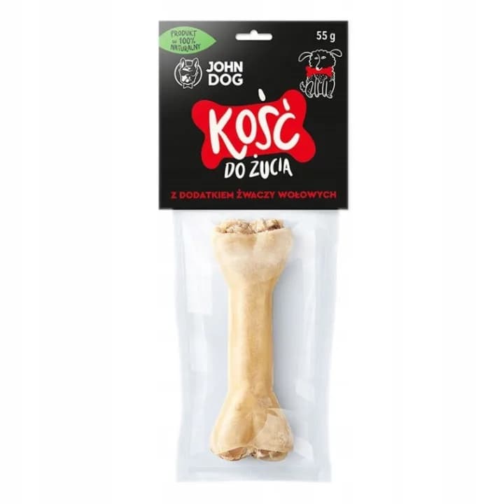 John Dog Smakołyki Kość do żucia dla dorosłych psów ze żwaczem wołowym