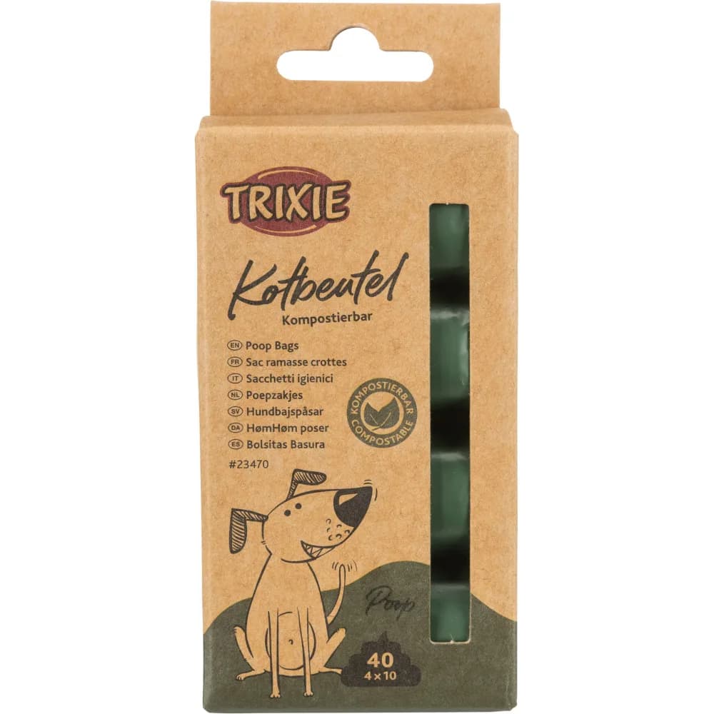 Trixie Biodegradowalne torby na odchody 4 x 10 szt.