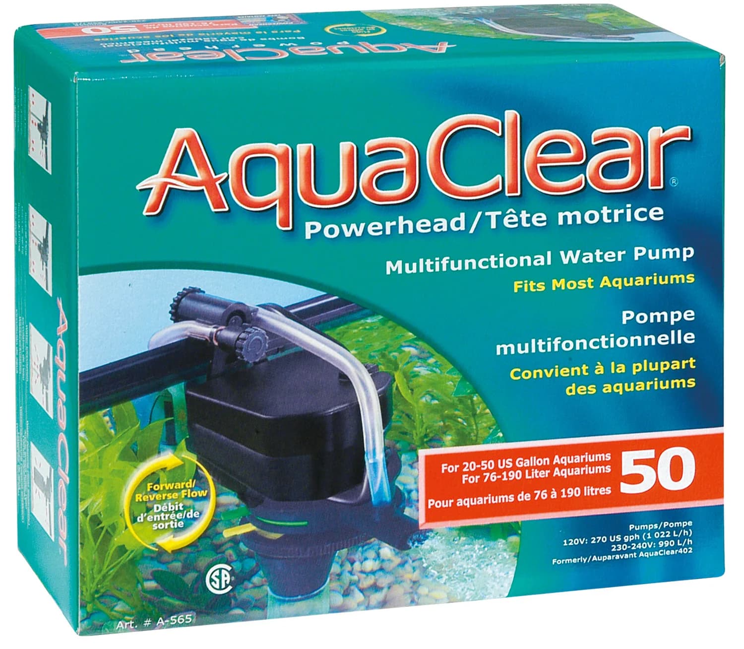 Hagen AquaClear Powerhead turbina napowietrzająca i cyrkulacyjna do akwarium 30 50 i 70