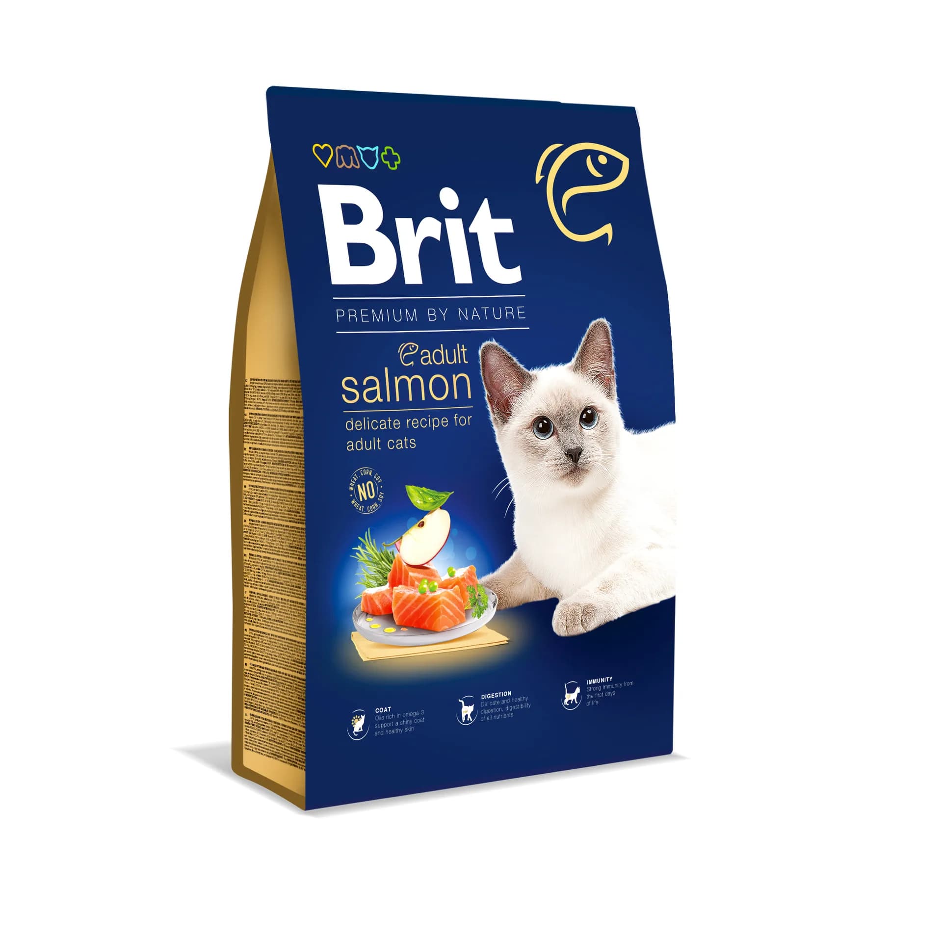 Brit Premium Cat Adult karma sucha dla dorosłych kotów Salmon