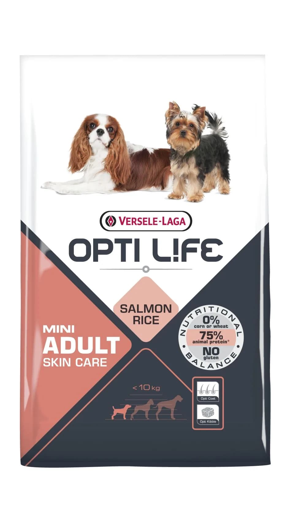 Versele-Laga Opti Life Adult Skin Care Mini karma z łososiem dla dorosłych psów ras małych i miniaturowych z wrażliwą skórą