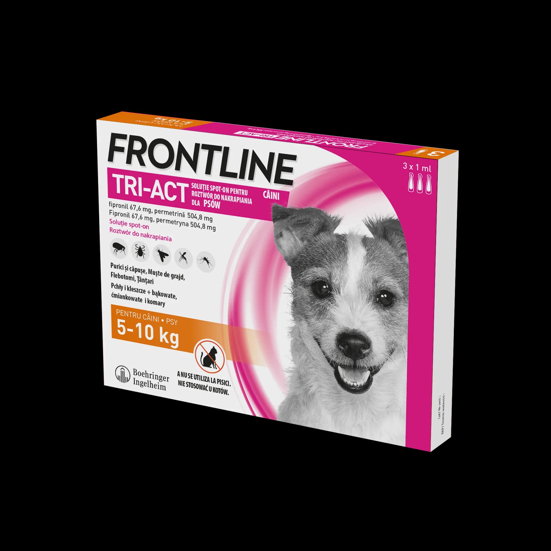 Frontline Tri-Act roztwór do nakrapiania dla psów o różnej wadze