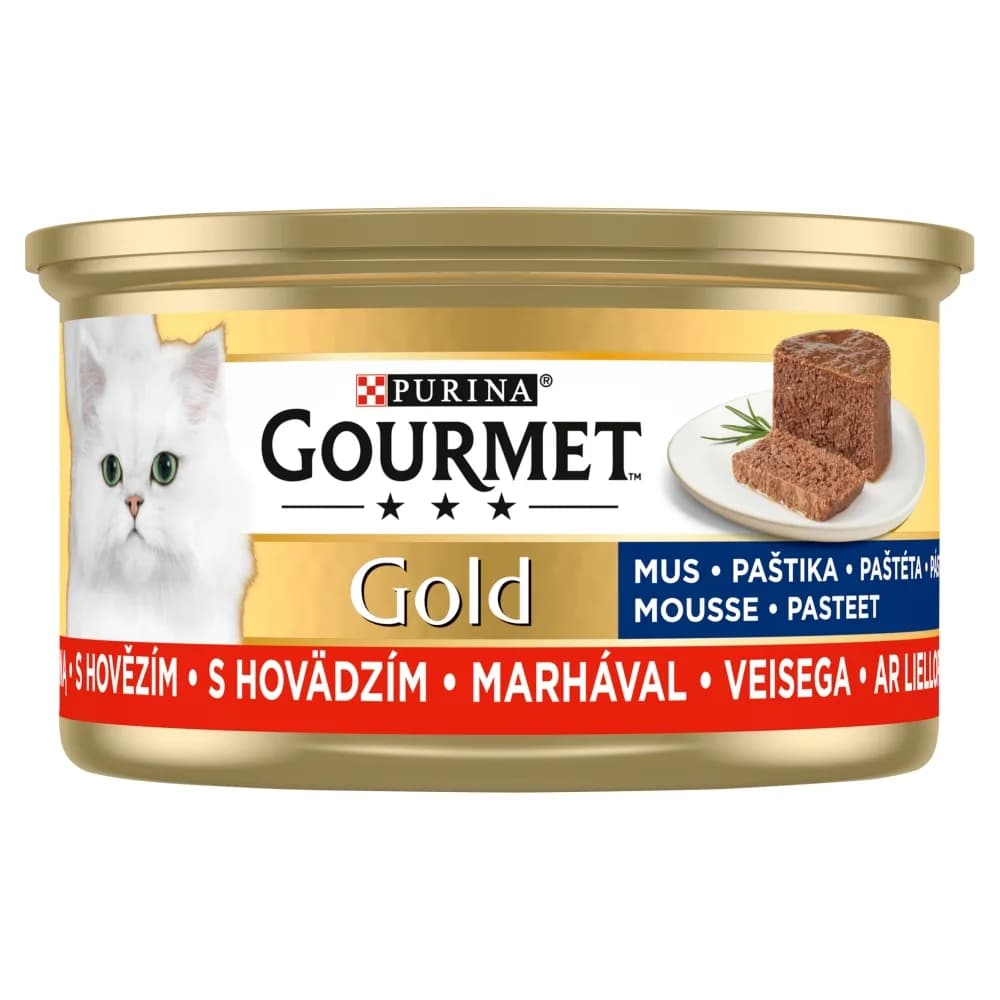 Gourmet Purina Gold mus z wołowiną 85 g