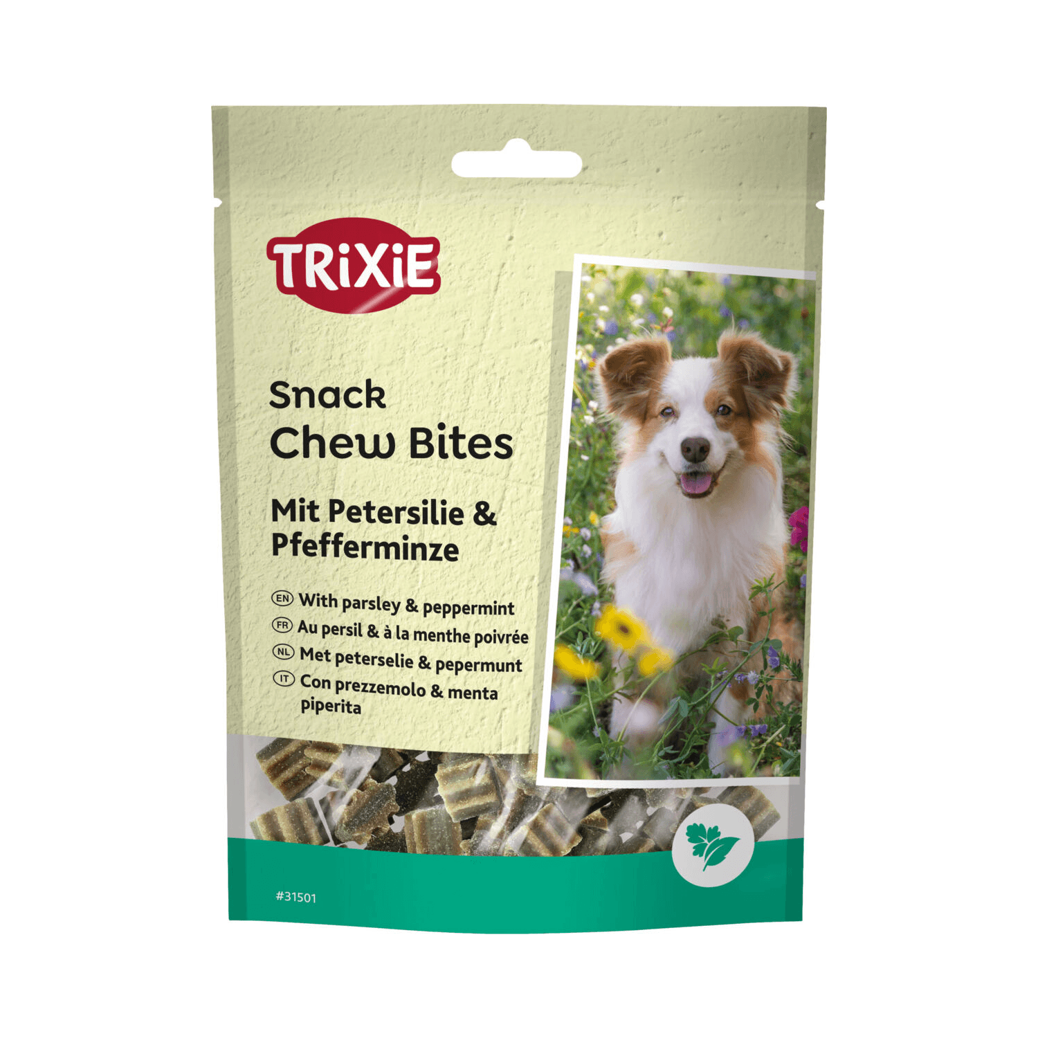 Trixie Przysmak dla psa Denta Fun Chew Bites, z pietruszką i miętą 150 g
