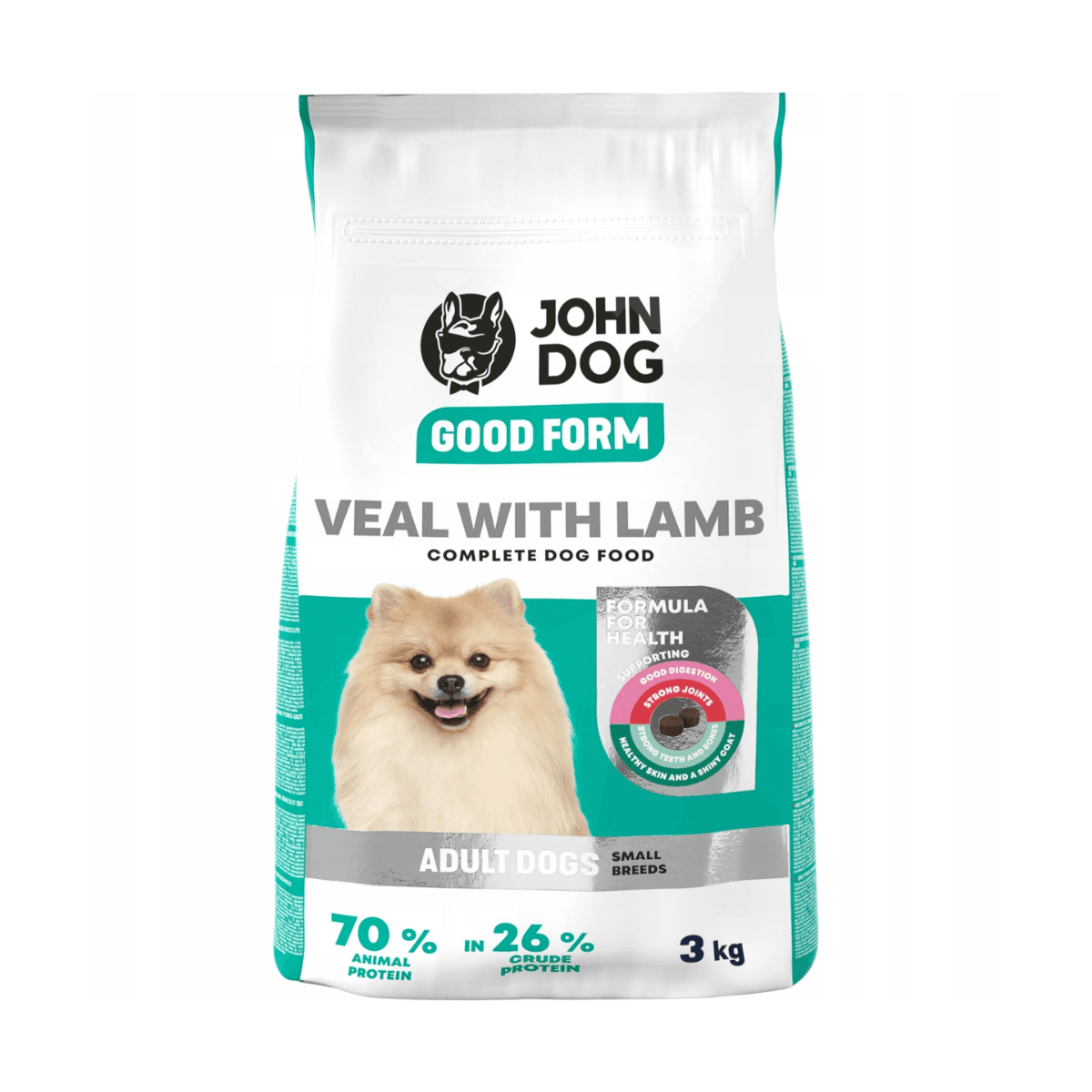 John Dog Good Form karma sucha małe rasy cielęcina z jagnięciną