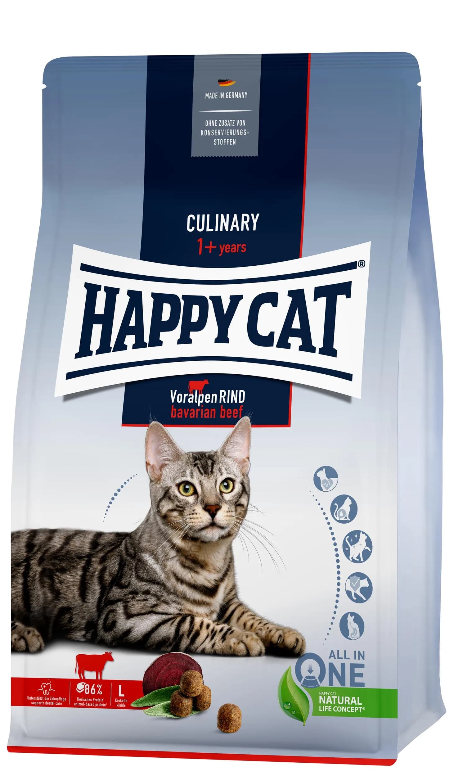 Happy Cat Culinary Bavarian Beef sucha karma dla kotów wołowina bawarska