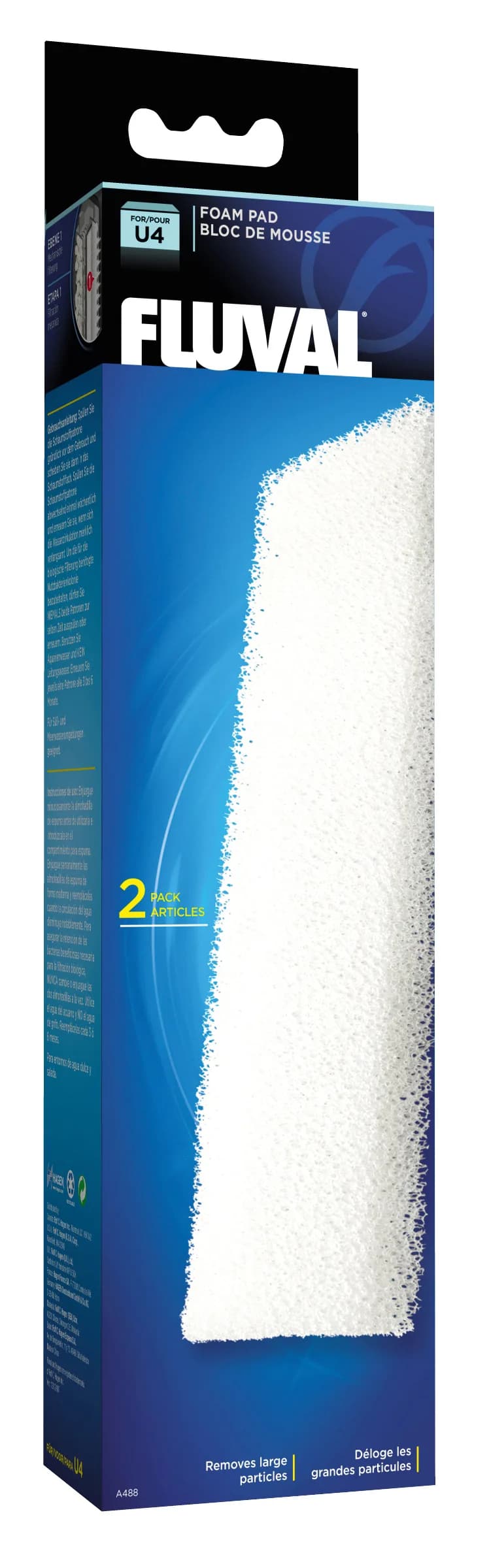 Fluval Bio Foam Pad wkład gąbkowy do filtrów U2 U3 i U4 2 szt.