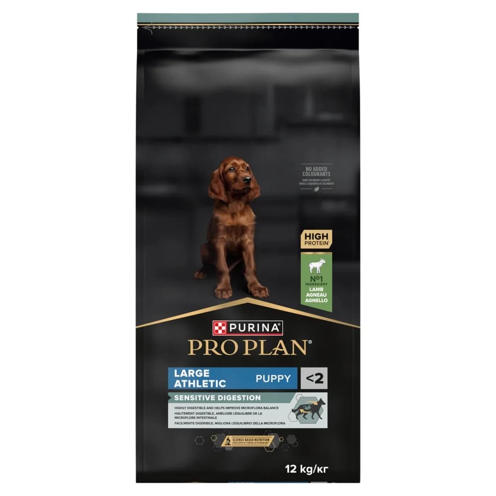 PRO PLAN Sensitive Digestion Large Athletic Puppy Karma dla szczeniąt bogata w jagnięcinę 12 kg
