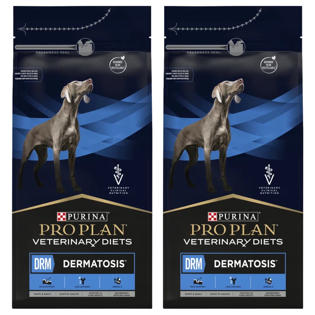 PRO PLAN Purina Veterinary Diets Canine Drm Dermatosis karma sucha dla dorosłych psów – 3 kg