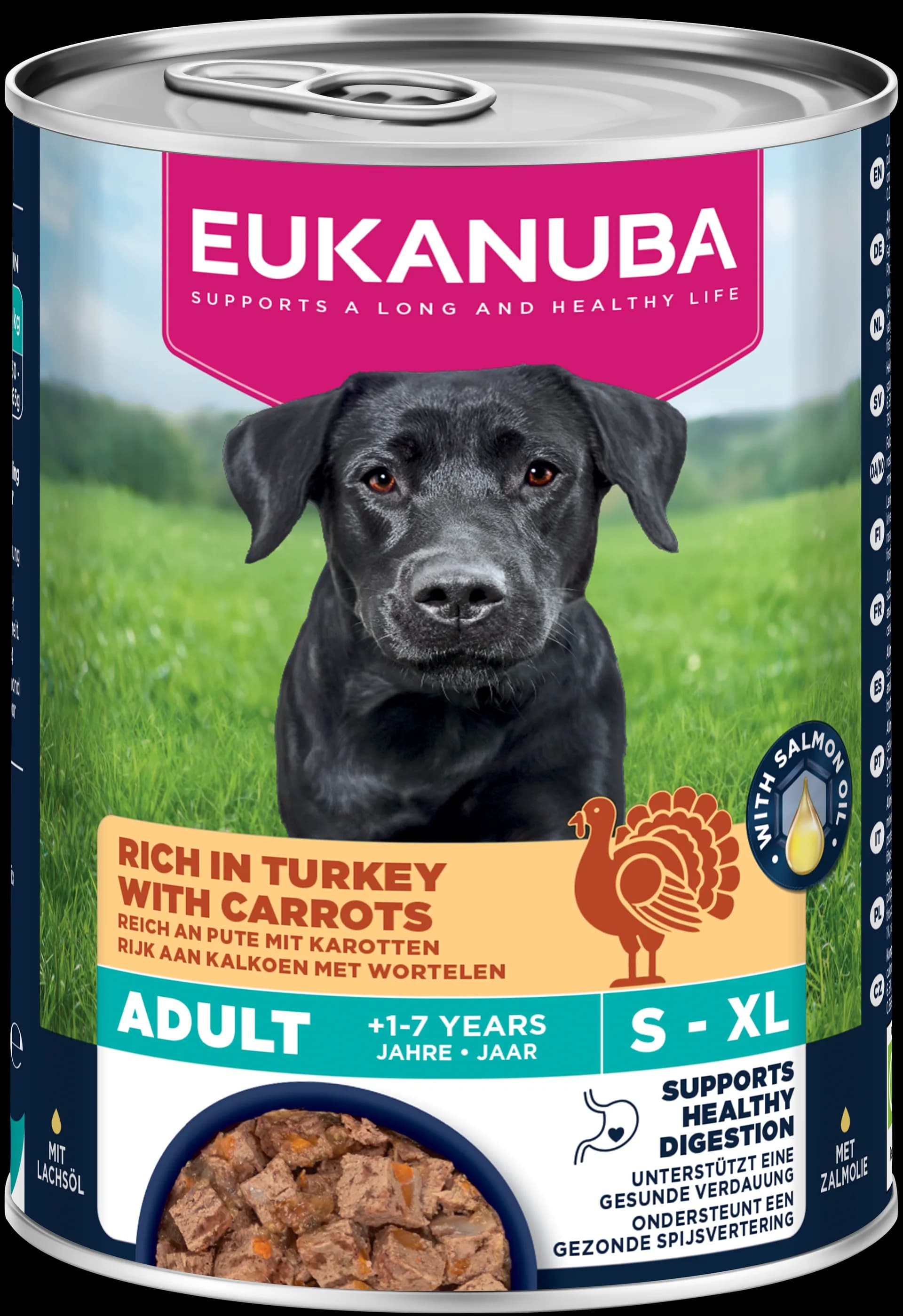 Eukanuba Mokra karma dla psów dorosłych wszystkich ras indyk i marchewka 400 g