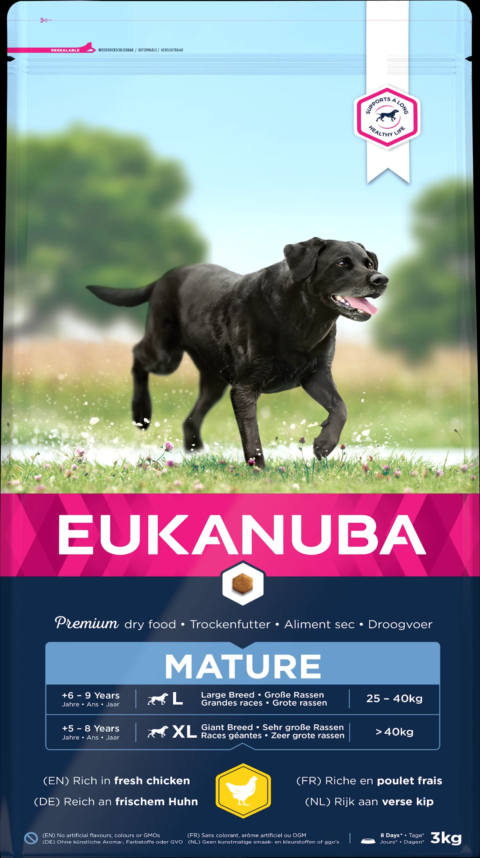 Eukanuba Mature&Senior Large Breeds Chicken różna waga – 3 kg