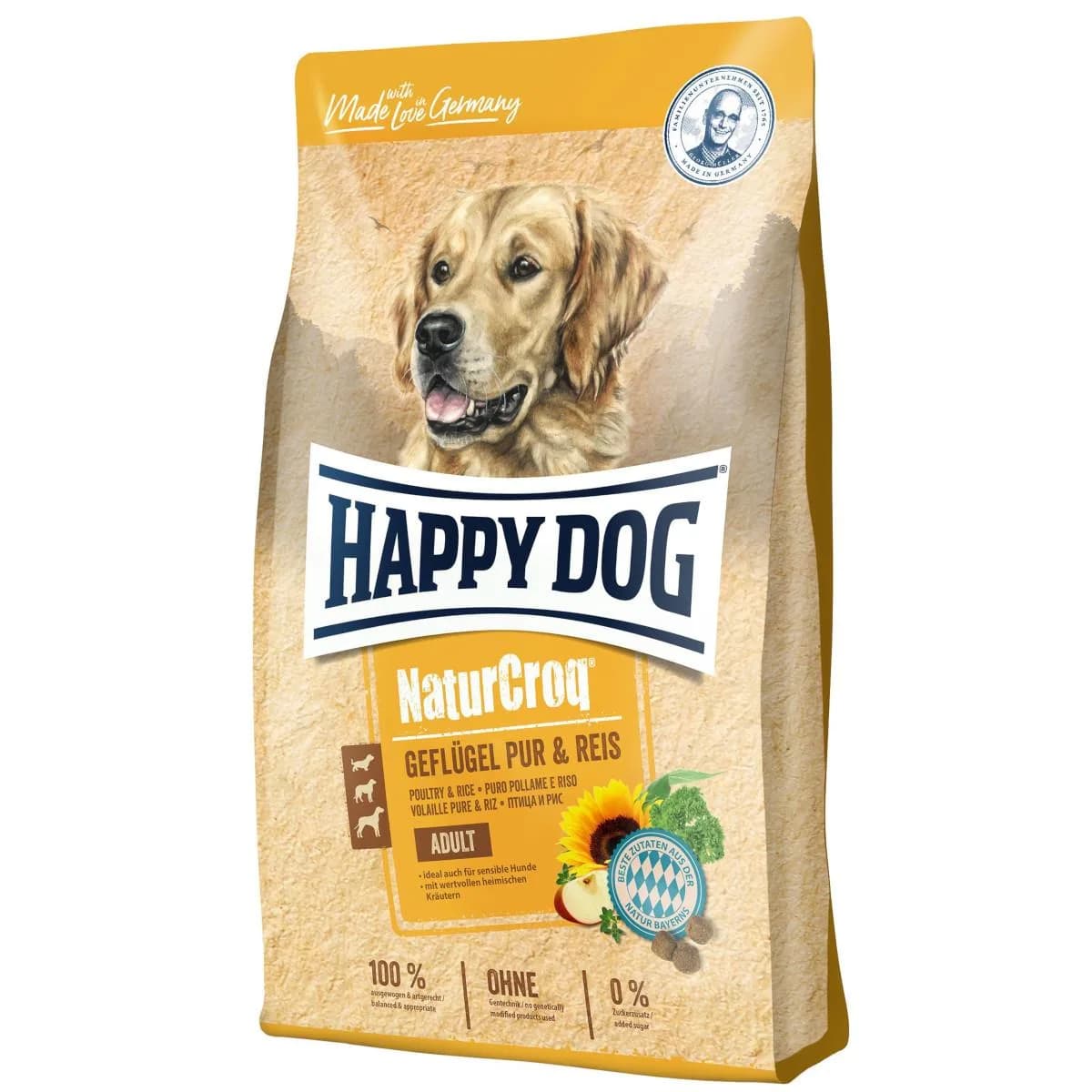 Happy Dog NaturCroq karma sucha dla dorosłych psów drób i ryż