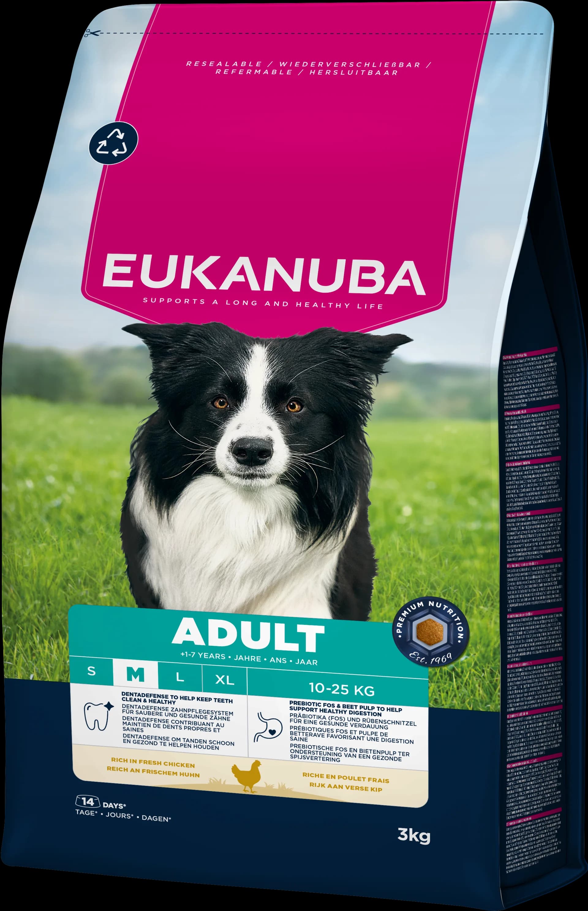 Eukanuba Adult Medium Breed karma sucha z kurczakiem i indykiem dla dorosłych psów średnich ras
