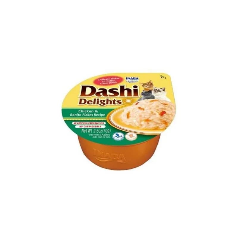 INABA Cat Dashi Delights Chicken & Bonito Flakes 70 g