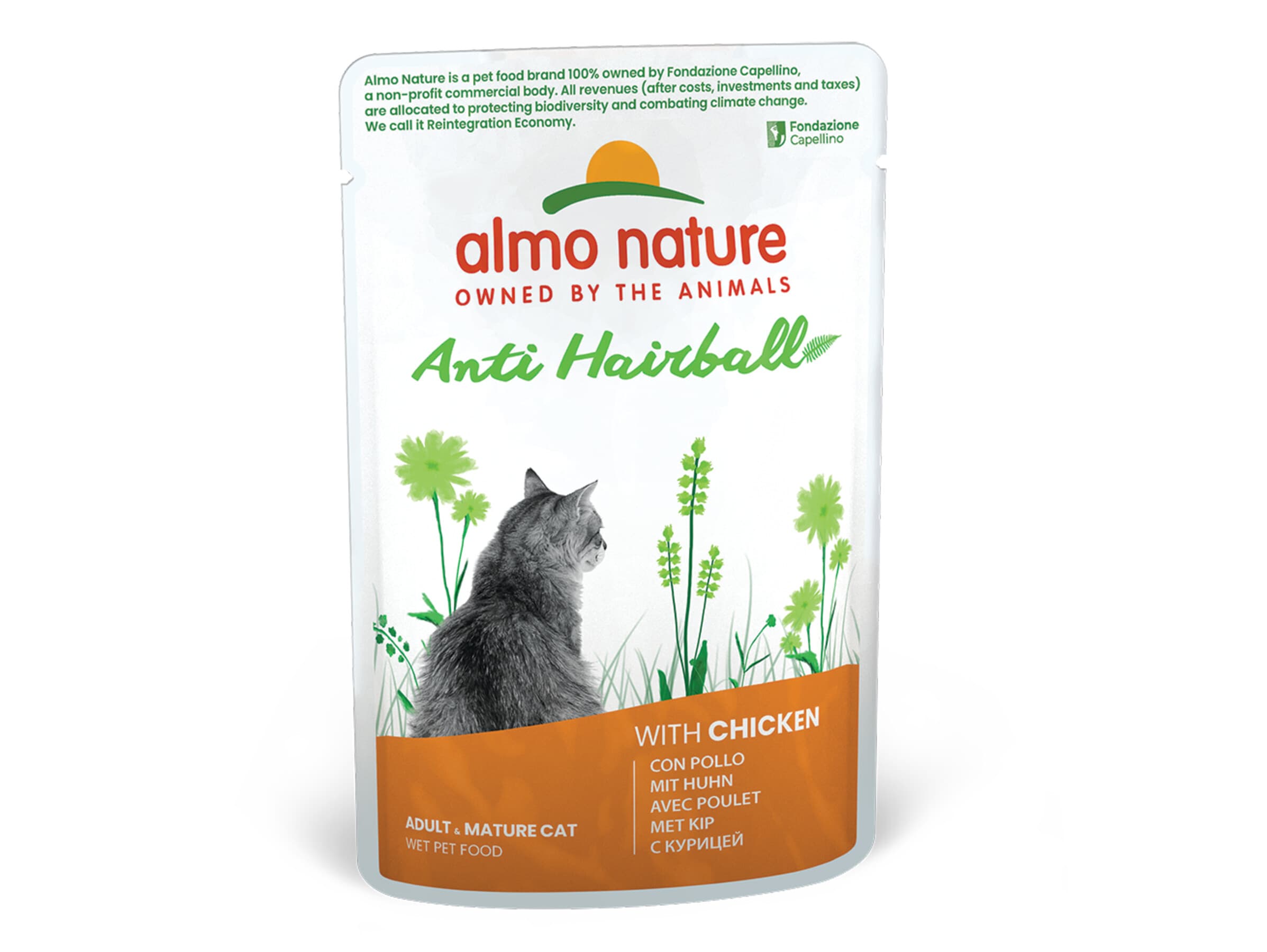 Almo Nature Holistic Anti Hairball karma mokra z kurczakiem dla dorosłych kotów 70 g